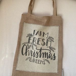 Farm fresh Christmas greens top bag
